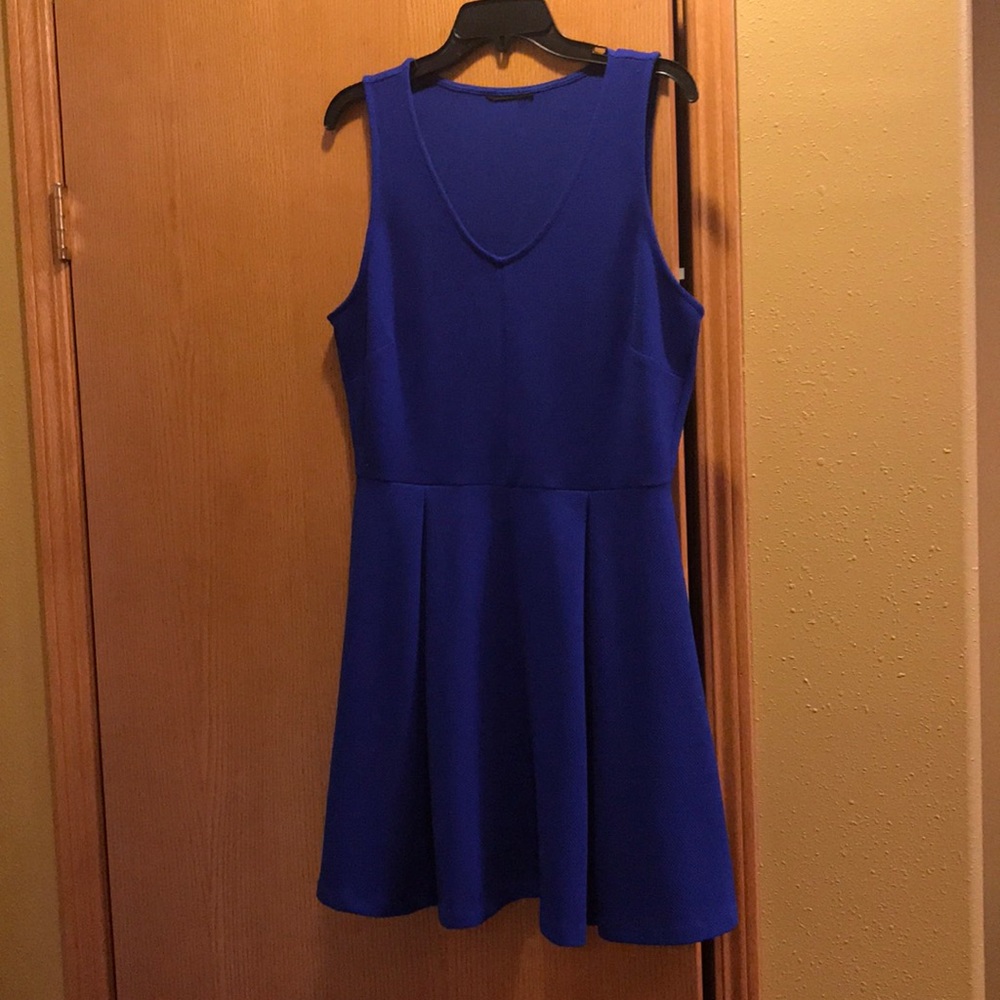 Blue sleeveless dress